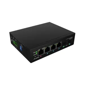 SWITCH LANBERG LIGHT INDUSTRIAL POE 1XBT 3XAT 2XSFP DIN NIEZARZĄDZALNY GIGABIT ETHERNET