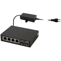 Mrežni prekidač PULSAR SFG64 (4 POE priključka, 2 SFP utora)