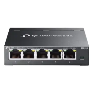 Switch TP-LINK Omada ES205G Managed Gigabit Ethernet (10/100/1000) crni
