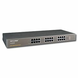 Switch TP-Link TL-SG1024, 24 ports 24 x 10/100/1000Mbps RJ45 ports, Rackmount, MDI/MDI-X switch, Unmanaged