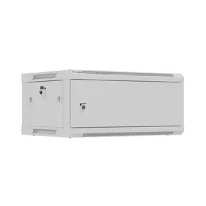 SZAFA INSTALACYJNA RACK WISZĄCA 19" 4U 600X450 SZARA DRZWI METALOWE LANBERG (FLAT PACK)