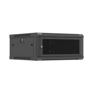 SZAFA INSTALACYJNA RACK WISZĄCA 19" 4U 600X600 CZARNA DRZWI PERFOROWANE LANBERG (FLAT PACK)