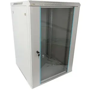 Szafa RACK Pulsar 18U / 19” wisząca do złożenia 600x600 szara