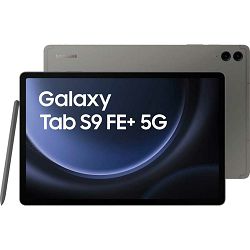 Tablet SAMSUNG Galaxy Tab S9 FE+ (12.4", 12GB/256GB, WiFi, 5G, Android 13, sivi) - SM-X616BZAEEUE 