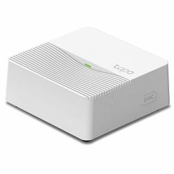 Tapo H200 Smart Hub; microSD Storage (Up to 512 GB); Smart Alarm; Smart Chime; Up to 64 +4 Devices; Wireless: 2.4 GHz Wi-Fi, Sub-1GHz frequency.