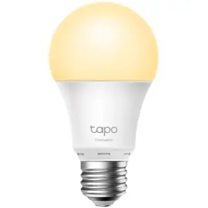 Tapo Smart WiFi Bulb, A60 size, E27 base, 8.7W, 2700K warm whiteпјЊ800 lumens brightness and dimmable, 802.11b/g/n 2.4G WiFi connection, work with 200-240 V, 50/60 Hz power voltage and frequency, work