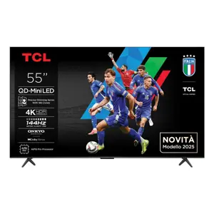 TCL 55C69K TV 139.7 cm (55") 4K Ultra HD Smart TV Wi-Fi Metallic