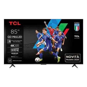 TCL Q6C 85Q6C TV 2.16 m (85") 4K Ultra HD Smart TV Wi-Fi Metallic