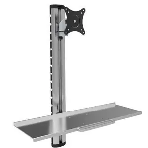 Techly ICA-PLW 01 monitor mount / stand 68.6 cm (27") Wall Silver