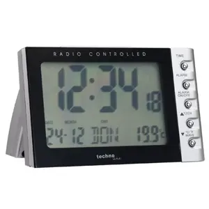 Technoline WT 188 alarm clock Digital alarm clock Black, Silver