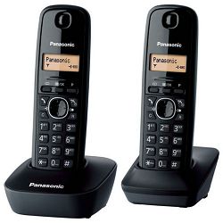 Telefon PANASONIC KX-TG1612FXH crni