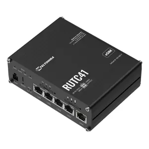 Teltonika Networks RUTC41 (EU) router 4G Cat 4 Edge z WiFi 6, wsparciem dla dockera, 5 portami ethernetowymi, eSIM