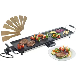 Teppanyaki roštilj VONSHEF XL (2000 W, 70 x 23 cm, aluminijska ploča 3 mm, Teflon)