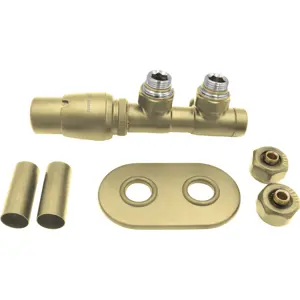 Thermostatic valve for bathroom radiator - left