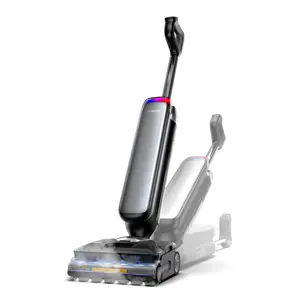 Tineco Floor One S9 Artist Steam Pro Upright vacuum Battery Dry&wet Bagless Black, Silver