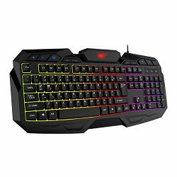 Tipkovnica GAMENOTE HV-KB406L (gaming, membranska, pozadinsko osvjetljenje crna)