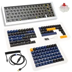 Tipkovnica gaming DUCKY Outlaw 65 (srebrna, gola verzija - ANSI)