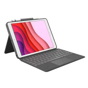 Tipkovnica i futrola LOGITECH Combo Touch (s trackpadom, QWERTZ, njemački) Graphite siva – internacionalna non HR tipkovnica