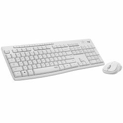Tipkovnica i miš LOGITECH MK295 (bežična, membranska bijela)