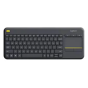 Tipkovnica LOGITECH K400+ touchpad (bežična, membranska crna)