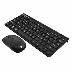 Tipkovnica + miš FLASHIFRE Wireless Combo F801 crna