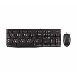 Tipkovnica + miš LOGITECH MK120, žičana, USB crna (920-002549)