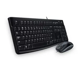 Tipkovnica + miš LOGITECH MK120, žičana, USB crna (920-002549)