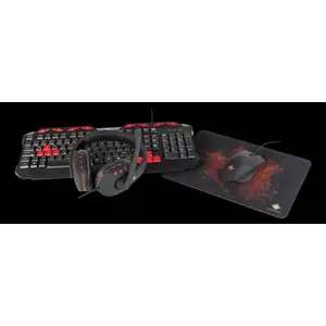 Tipkovnica+ miš+ slušalice+ podloga DELTACO GAM-023UK (gaming set, membranska, RGB osvjetljenje crna)