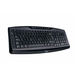 Tipkovnica MS ALPHA M305 (bežična, membranska crna)