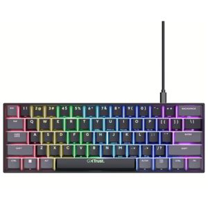 Tipkovnica TRUST GXT 867 Acira, Mini,Gaming, Mehanička, Osvjetljenje, US, Black