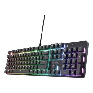 Tipkovnica TRUST GXT 871 Zora, Gaming, Osvjetljenje, Mehanička, US, Black