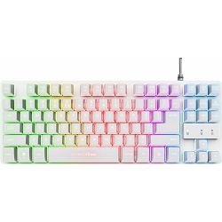 Tipkovnica TRUST THADO, GXT 833W, US, TKL, bijela
