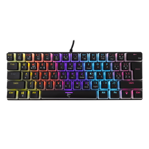 Tipkovnica WHITE SHARK GK-2202 ASHIKO (HR, RED.SW.) crna
