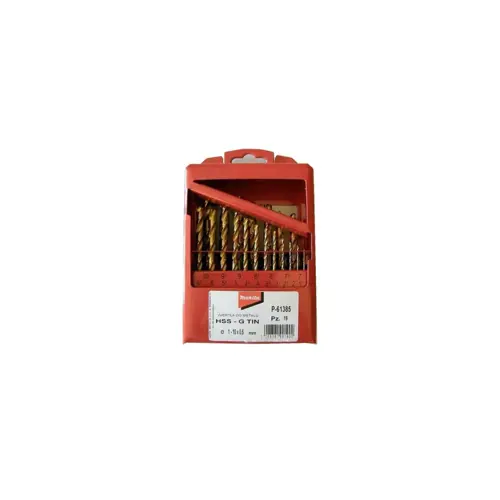 Set svrdla za bušenje od titana MAKITA HSS-G TIN 19pcs 1-10mm (19 komada, 1-10mm)