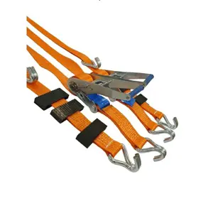 TOW TRUCK BELT WITH CUBES 3m / 50mm DOUBLE HOOKS