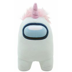 Igračka YUME Among Us Official 12" Plush With Accessory White With Unicorn Hat