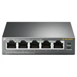 TP-Link 5-port Gigabit PoE+ preklopnik (Switch) 5×10/100/1000M RJ45 ports, 1×PoE++ In, 4xPoE+ Out ports, metalno kućište