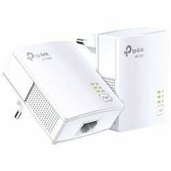TP-Link AV1000 Powerline Starter Kit, Broadcom, 1 Gigabit Port, 1000Mbps Powerline, HomePlug AV, New PLC Utility,Twin Pack, Patented Power - Saving Mode 