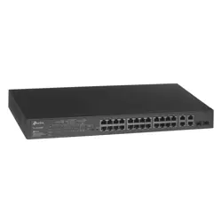 TP-LINK T1500-28PCT Managed L2 Fast Ethernet (10/100) Power over Ethernet (PoE) 1U Black