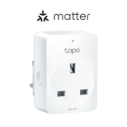 Tp Link Tapo P110M, Mini Smart Wi-Fi Plug, 100-240V, 802.11b/g/n WiFi connection, 2.4 GHz WiFi, Max. Load 16A, Voice Control, Remote Control, Schedule & Timer, Matter-Certified (Apple HOME Alexa, Goo