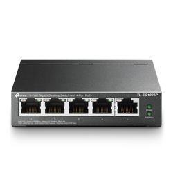 TP-LINK TL-SG1005P 5-Port Gigabit Desktop Switch with 4-Port PoE