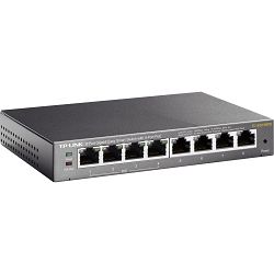 TP-Link TL-SG108PE, PoE 8-port GbE switch, metalno