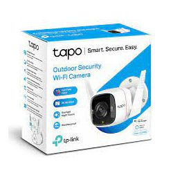 Vanjska sigurnosna TP-LINK Wi-Fi kamera/ 2K (2560x1440), 2,4 GHz/ 2T2R/ 2 × vanjske antene/ 1 × Ethernet priključak/ detekcija pokreta i obavijesti/ zvučni alarm/ noćni vid pri svjetlu zvijezda do 30m