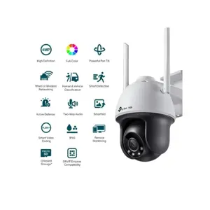 TP-LINK VIGI 4MP Outdoor Full-Color Wi-Fi Pan Tilt Network Camera (up to 2560X1440 H.265+ 30fps)