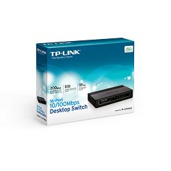 Switch TP-LINK TL-SF1016D,16-port 10/100