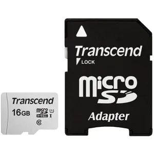 Transcend microSD Card SDHC 300S 16GB with Adapter
