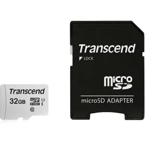 Transcend microSD Card SDHC 300S 32GB with Adapter
