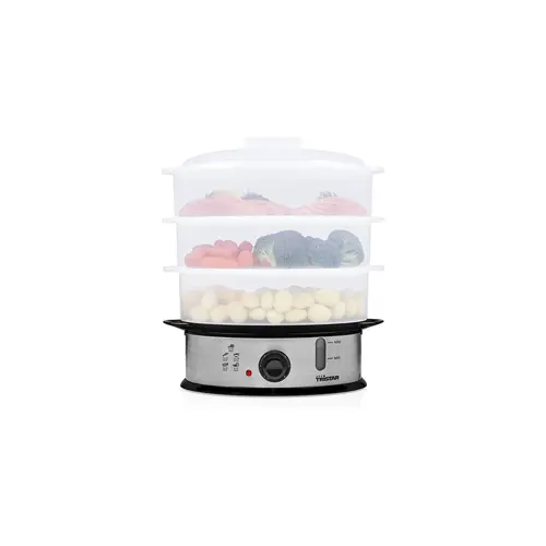 Parna Kuhala TRISTAR VS-3914 (Srebrna, Kapacitet 11L, 3 košare, 1200W)