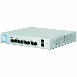 Ubiquiti 8-Port Fully Managed PoE+ Gigabit Switch with 2 SFP ports,150W Power Supply, EU