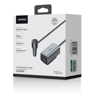 Ugreen 150W car charger with 4 connections